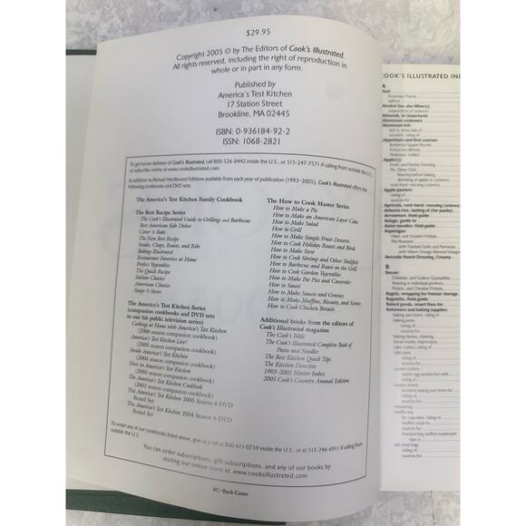 Cook's Country Illustrations Twp Annual Volumes-Years 2004 & 2005-Excellent - Picture 3 of 5